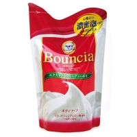 Мыло "Bouncia" для тела со сливками и коллагеном, увлажняющее, сменная упаковка, 450 мл артикул 13484b.